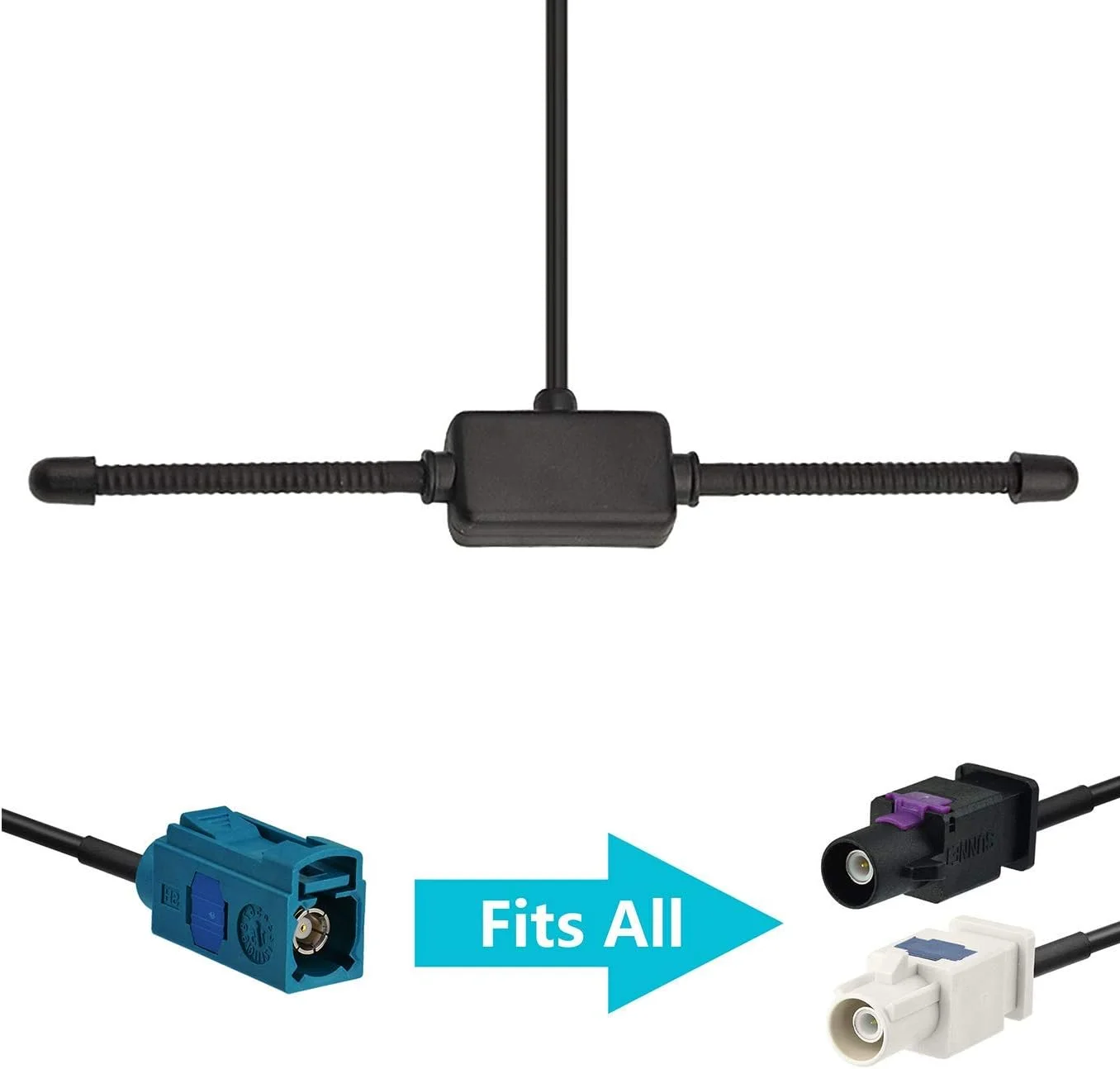 آنتن AM FM استریو ماشین Bingfu، آنتن رادیویی FM شیشه جلو پنهان سازگار با واحد اصلی گیرنده صوتی رادیو استریو خودرو