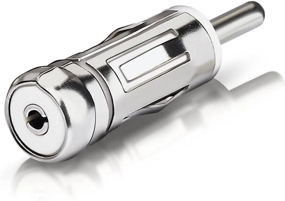 آداپتور آنتن خودرو Bingfu، آداپتور استریو خودرو جهانی سوکت ISO به کانکتور دوشاخه DIN (بسته 2 عددی) برای واحد اصلی رادیو صوتی خودرو