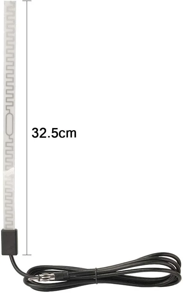 آنتن رادیویی AM FM مخفی خودرو Bingfu، نصب چسبی شیشه پنجره شیشه جلو برای خودرو، کامیون، SUV، استریو خودرو، واحد اصلی رادیو صوتی، گیرنده رسانه CD