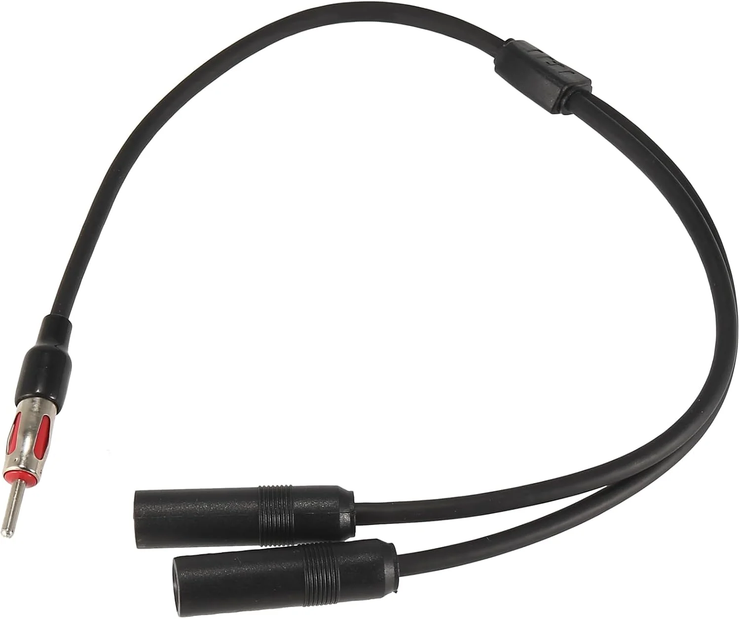 X AUTOHAUX اسپلیتر آنتن رادیو خودرو جهانی 1 نری به 2 مادگی آداپتور اتصال کابل استریو FM AM صوتی Y شکل удлинитель 40-UV43