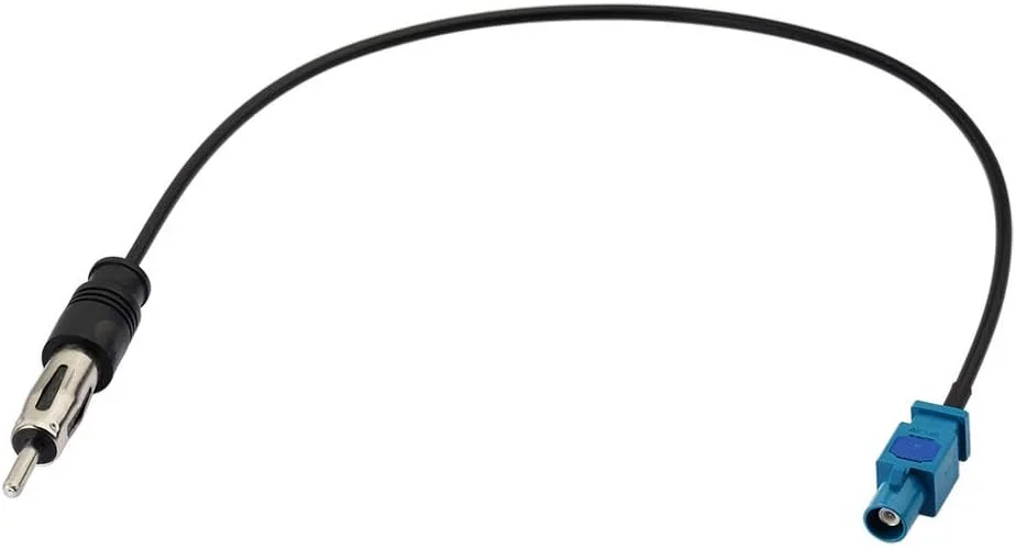 آداپتور آنتن خودرو Bingfu، کابل آداپتور آنتن رادیویی FM AM استریو خودرو، کابل اتصال نر Fakra Z به دوشاخه DIN، طول 30 سانتی متر، مناسب برای استریو خودرو، رادیو HD، پخش کننده CD، گیرنده