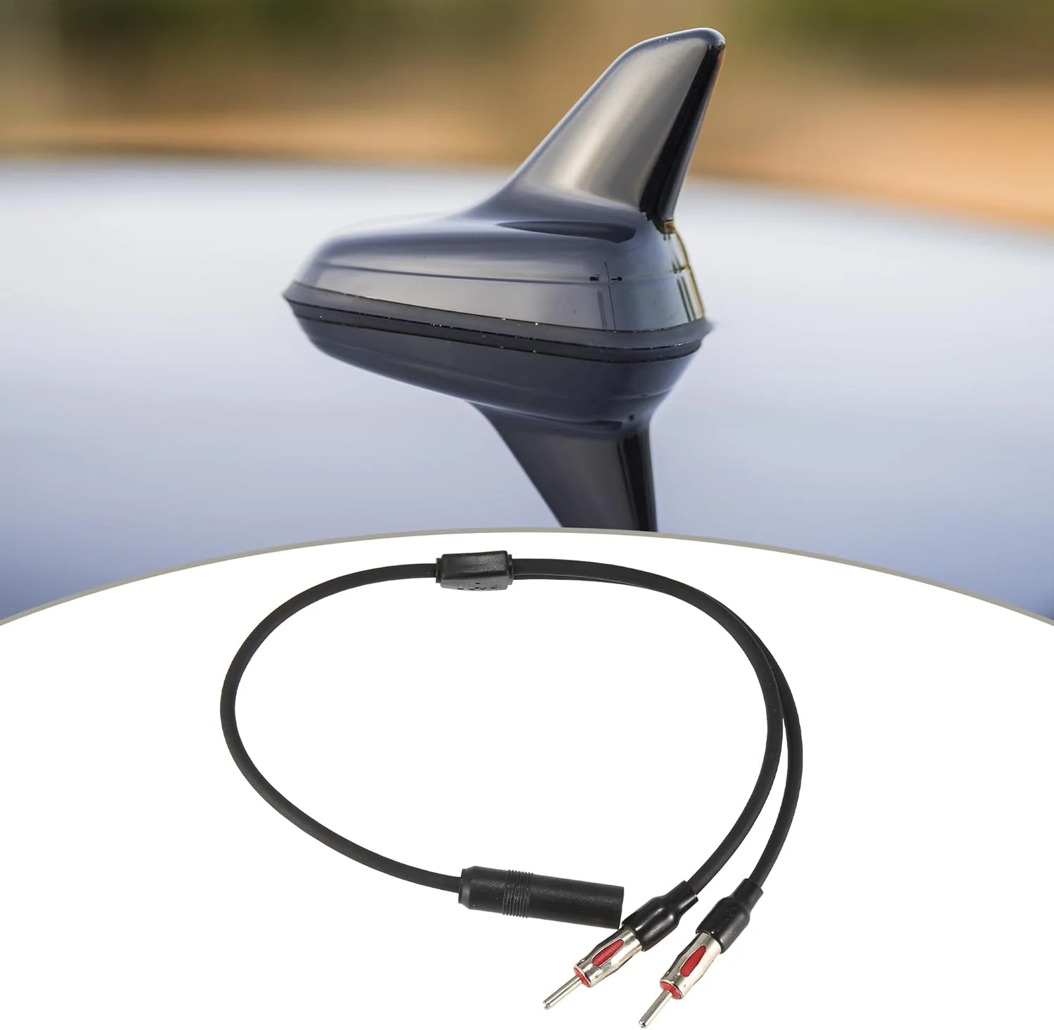 X AUTOHAUX تبدیل کننده آنتن رادیو خودرو یونیورسال 1 مادگی به 2 نری مدل 40-UV44