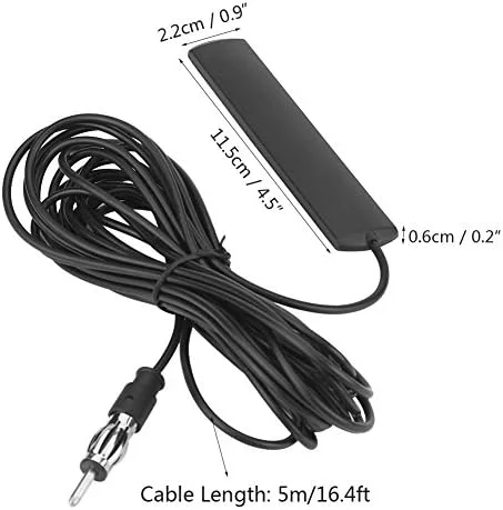 آنتن رادیو خودرو ANT-309 یونیورسال، متصل به همراه پچ روی شیشه جلو (کابل 5 متری).