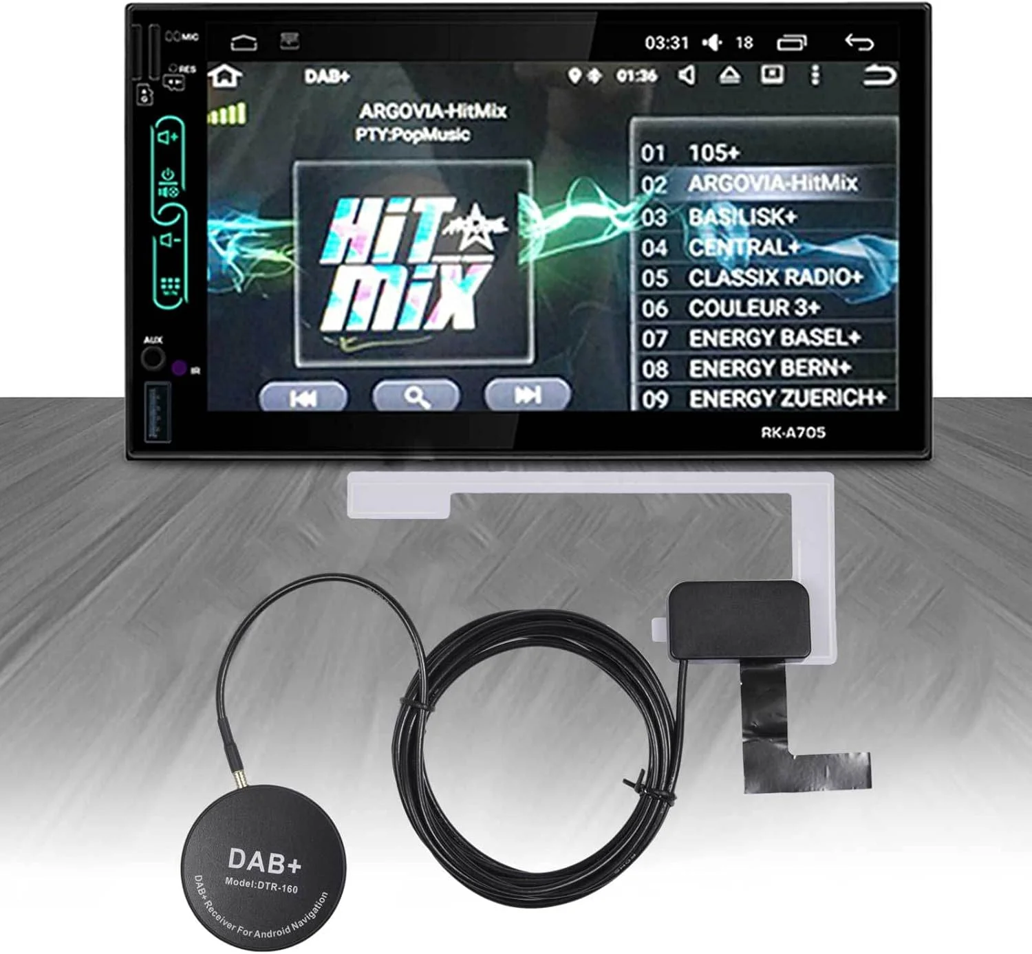 آنتن USB برای رادیو | آنتن DVD خودروی اندروید یونیورسال | کابل اتصال پلاگین برای دستگاه پخش استریو خودرو کامیون