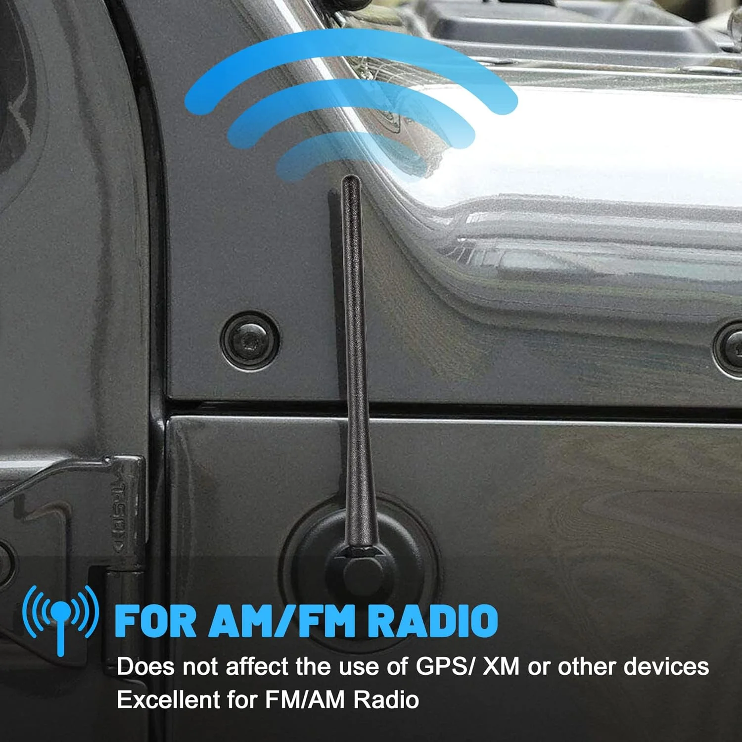 آنتن کوتاه خودرو 7 اینچی Anina جایگزین برای نیسان تیتان روگ پث‌فایندر 2001-2019، آنتن ضد آب مناسب کارواش برای دریافت سیگنال رادیویی