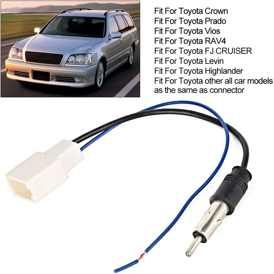 کابل آداپتور آنتن ABS، پلاگ مادگی با تقویت کننده، جایگزینی برای مدل های قدیمی یا آسیب دیده، نصب آسان، مناسب برای کراون، ساخته شده از مواد ABS