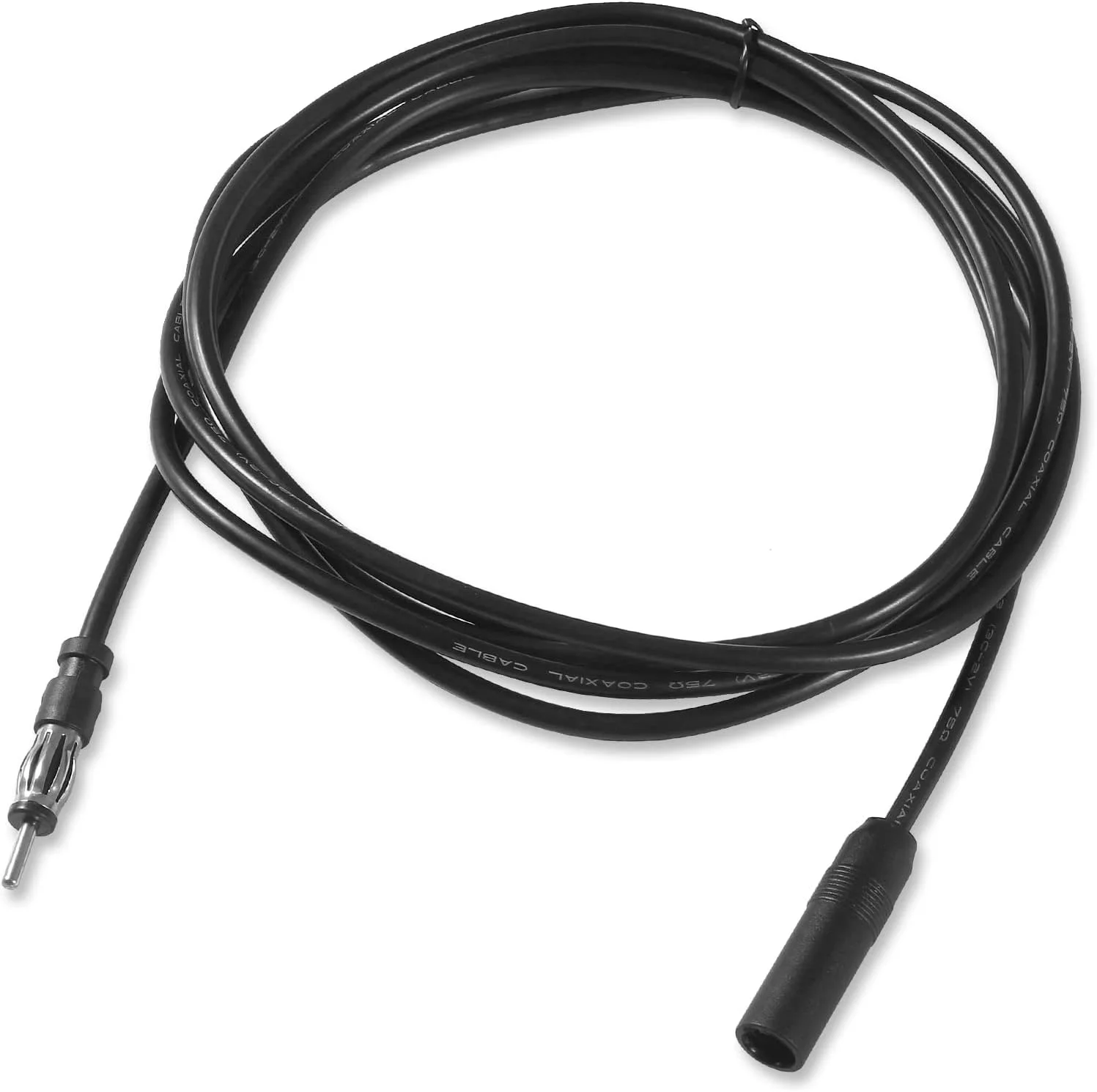 کابل افزایش طول آنتن رادیو خودرو AEDIKO با کانکتور DIN نر به مادگی برای رادیو FM AM و پخش کننده CD خودرو (3 متر)