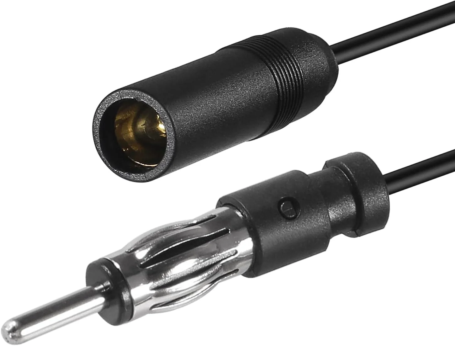 کابل افزایش طول آنتن رادیو خودرو AEDIKO با کانکتور DIN نر به مادگی برای رادیو FM AM و پخش کننده CD خودرو (3 متر)