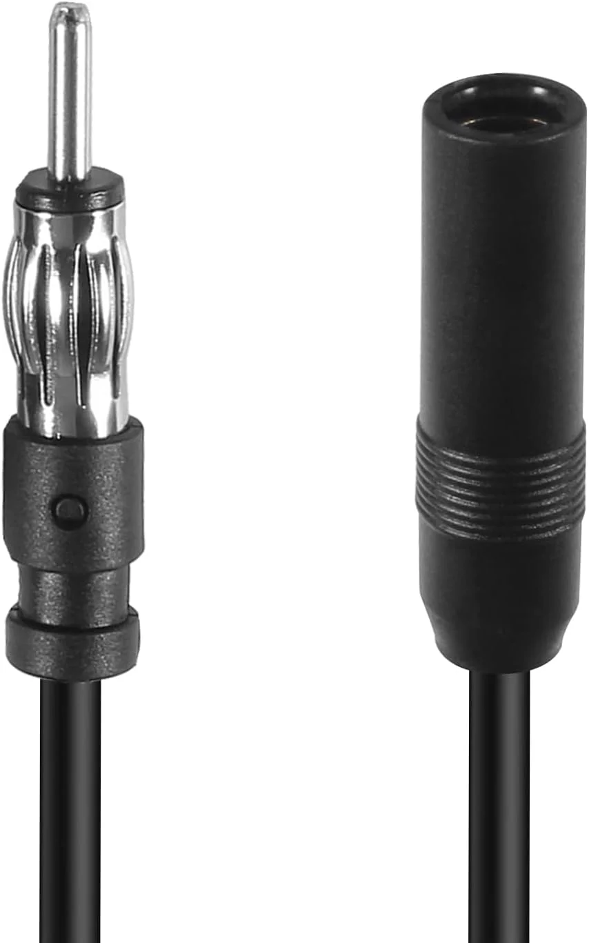 کابل افزایش طول آنتن رادیو خودرو AEDIKO با کانکتور DIN نر به مادگی برای رادیو FM AM و پخش کننده CD خودرو (3 متر)