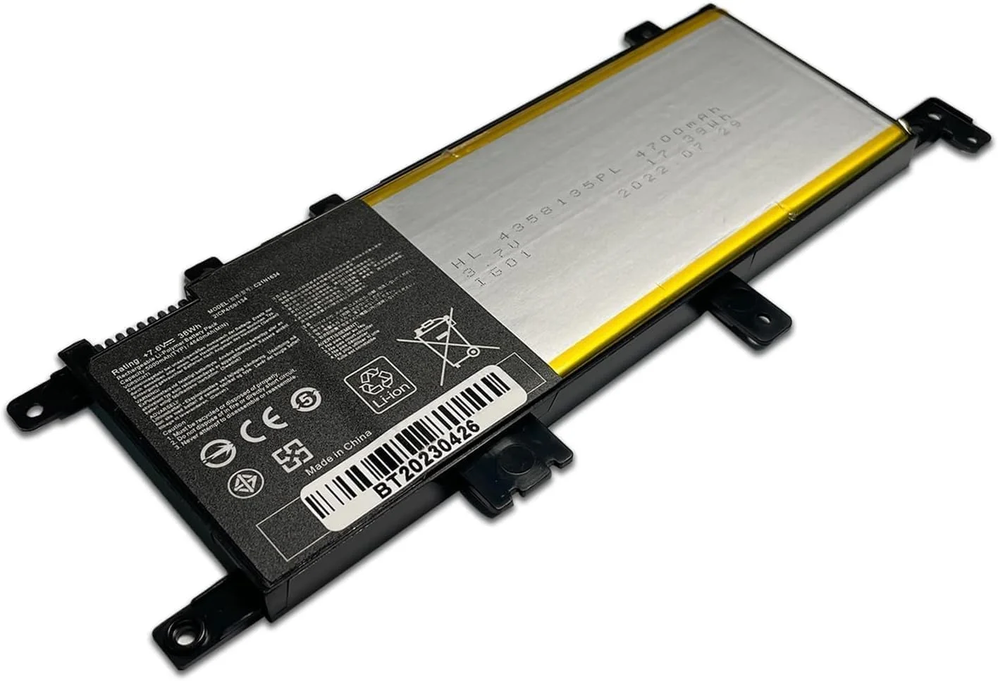 باتری تبلت جایگزین C21N1634 0B200-02550000 0B200-02550200 C21PqCH 2ICP4/59/134 برای ایسوس ویووبوک سری های R542UR V587U R542U R542UR-GQ378T X580B X542U FL5900U FL5900L (7.6V 38Wh) باتری تبلت جایگزین C21N1634 0B200-02550000 0B200-02550200 C21PqCH 2ICP4/59/134 برای ایسوس ویووبوک سری های R542UR V587U R542U R542UR-GQ378T X580B X542U FL5900U FL5900L (7.6V 38Wh)