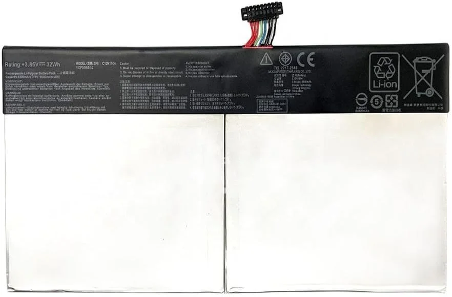 باتری لپ تاپ C12N1604 سازگار با تبلت های سری ASUS TransFürmer Book T101HA T101HA-3D T101HA-3E T101HA-3K T101HA-GR001T (3.85V 32Wh) باتری لپ تاپ C12N1604 سازگار با تبلت های سری ASUS TransFürmer Book T101HA T101HA-3D T101HA-3E T101HA-3K T101HA-GR001T (3.85V 32Wh)