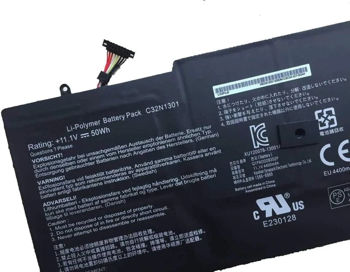باتری لپ تاپ 11.1V 50Wh C32N1301 سازگار با AS.US ZENBOOK UX31L UX31LA UX31LA-US51T تبلت لپ تاپ 0B200-00510000 باتری لپ تاپ 11.1V 50Wh C32N1301 سازگار با AS.US ZENBOOK UX31L UX31LA UX31LA-US51T تبلت لپ تاپ 0B200-00510000