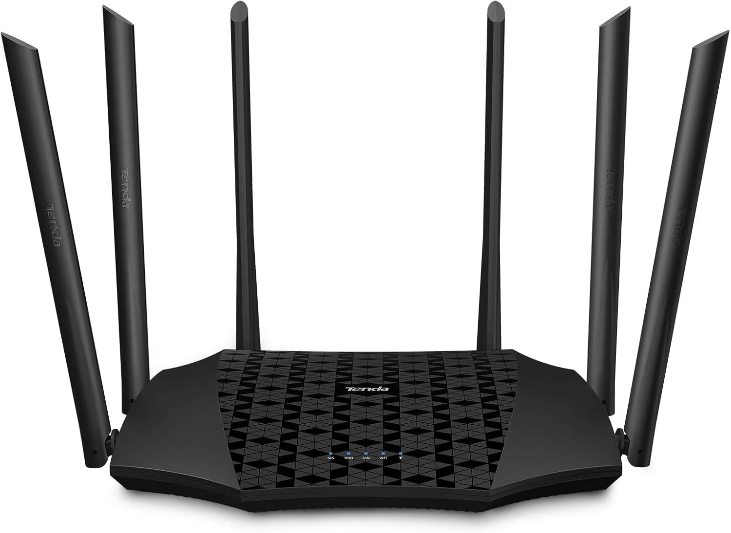 روتر کابلی بی سیم گیگابیتی دو بانده Tenda AC21 AC2100، سرعت تا 2100 مگابیت بر ثانیه، MU-MIMO، 5 پورت گیگابیتی LAN، راه اندازی آسان، پشتیبانی از شبکه مهمان، کنترل والدین، فیلتر مشتری، IPv6