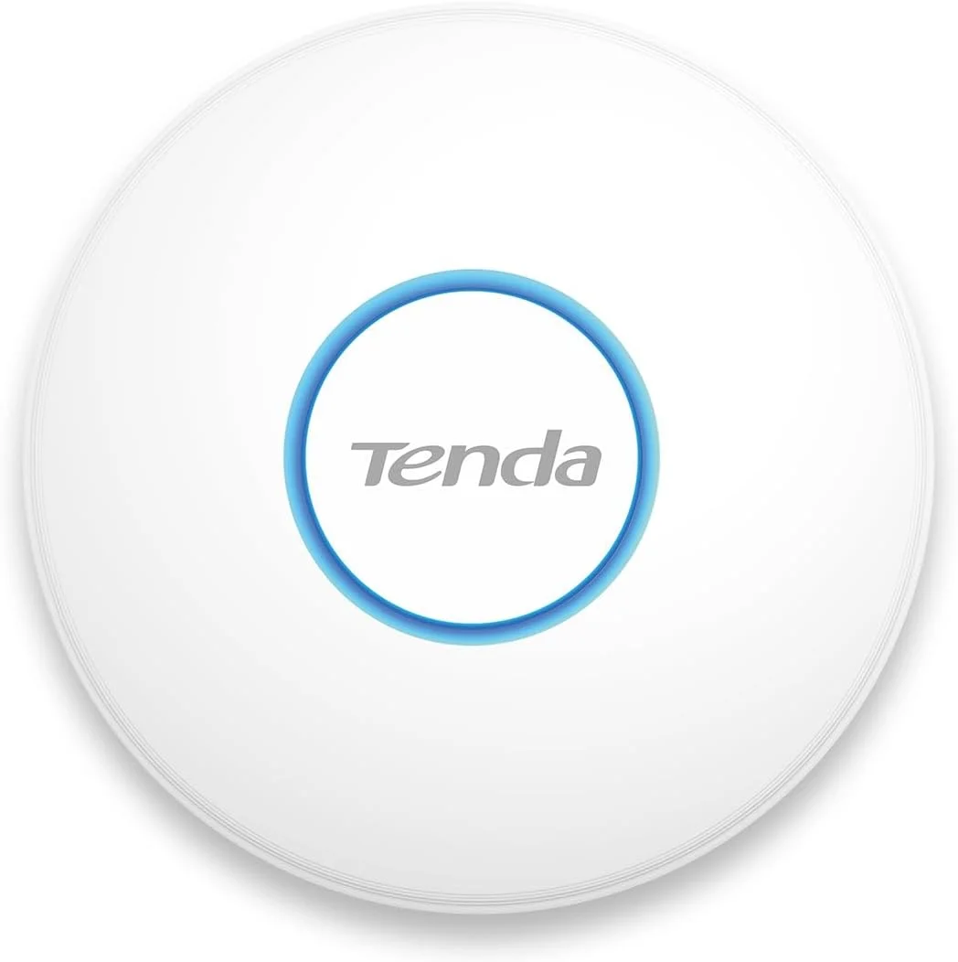 اکسس پوینت سقفی Tenda i27 AX3000 Wi-Fi 6، دو بانده 2976 مگابیت بر ثانیه، OFDMA و MU-MIMO، امنیت WPA3، پشتیبانی از 254 کلاینت، تغذیه از طریق PoE، تاخیر کم، ایده آل برای دفاتر و هتل ها