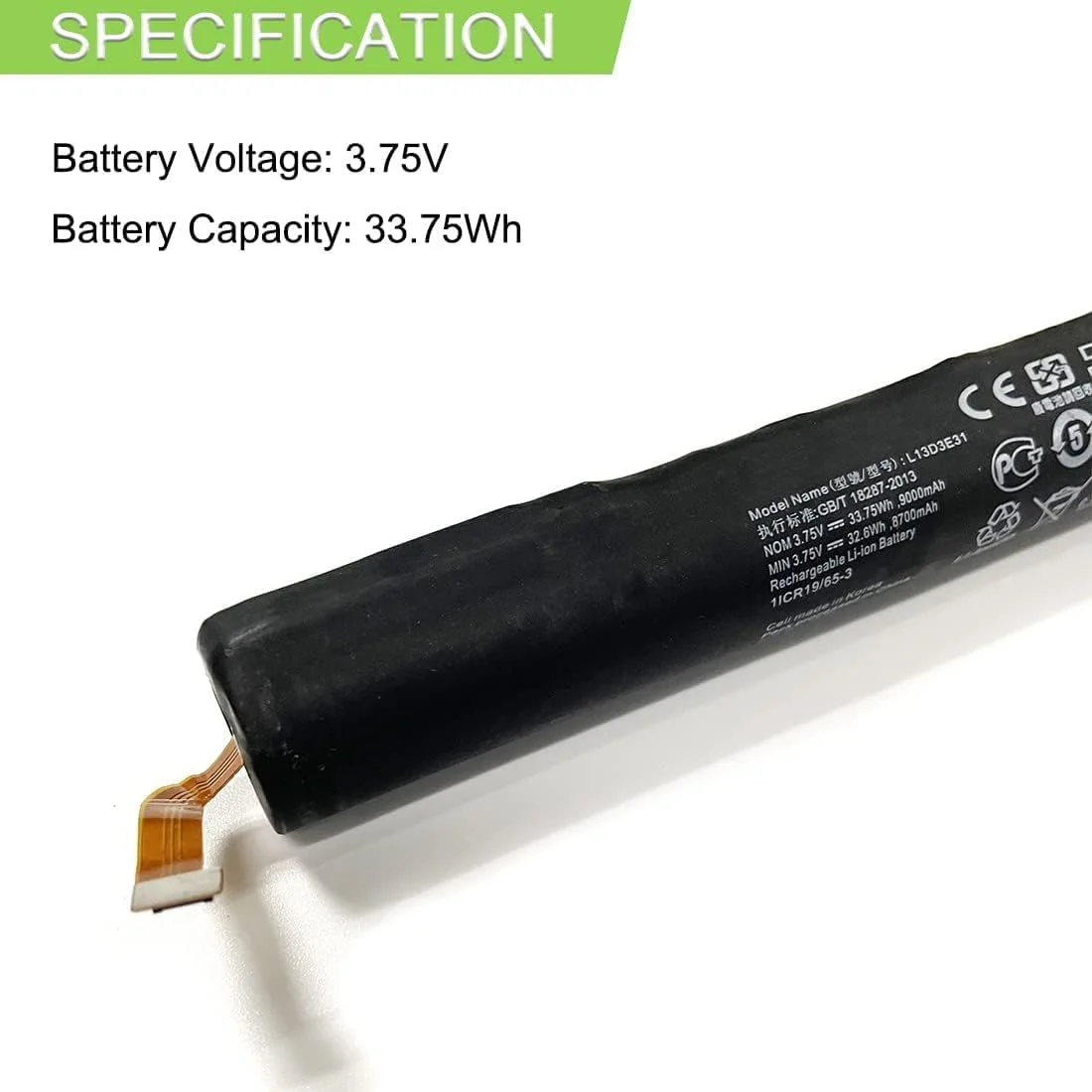 باتری TUEQQJH برای لنوو یوگا 2 60044 یوگا 10 B8000 B8000-F B8080-F L13C3E31 L13D3E31 3.75V 33.75Wh باتری TUEQQJH برای لنوو یوگا 2 60044 یوگا 10 B8000 B8000-F B8080-F L13C3E31 L13D3E31 3.75V 33.75Wh
