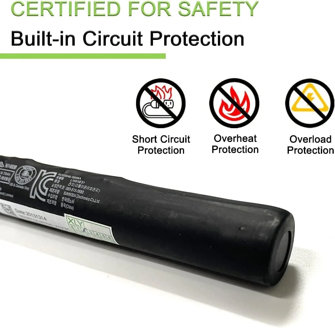 باتری TUEQQJH برای لنوو یوگا 2 60044 یوگا 10 B8000 B8000-F B8080-F L13C3E31 L13D3E31 3.75V 33.75Wh باتری TUEQQJH برای لنوو یوگا 2 60044 یوگا 10 B8000 B8000-F B8080-F L13C3E31 L13D3E31 3.75V 33.75Wh