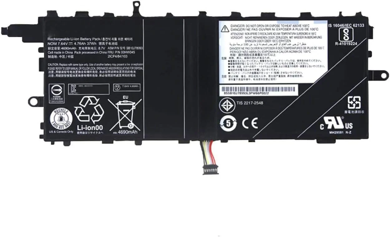 باتری جایگزین لپ تاپ HBFVG 00HW045 00HW046 SB10J78993 SB10J78994 برای تبلت Lenovo ThinkPad X1 (7.64V 37Wh) باتری جایگزین لپ تاپ HBFVG 00HW045 00HW046 SB10J78993 SB10J78994 برای تبلت Lenovo ThinkPad X1 (7.64V 37Wh)