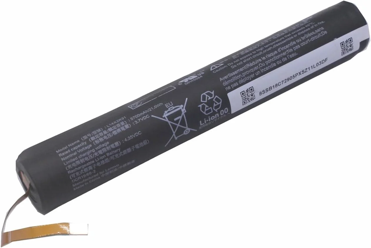 باتری جایگزین L14C2K31 با ولتاژ 3.75 ولت و ظرفیت 6400 میلی آمپر ساعت برای تبلت لنوو یوگا 2-830L 2-830LC 2-830F 2-851F 2 830L 830F 830LC L14D2K31 YT2-830F باتری جایگزین L14C2K31 با ولتاژ 3.75 ولت و ظرفیت 6400 میلی آمپر ساعت برای تبلت لنوو یوگا 2-830L 2-830LC 2-830F 2-851F 2 830L 830F 830LC L14D2K31 YT2-830F