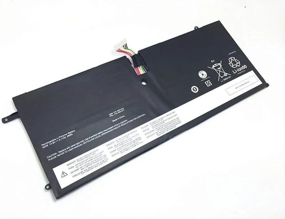باتری جایگزین 45N1070, 45N1071, 4ICP4/56/128 برای تبلت لنوو ThinkPad X1 Carbon Series مدل های 3444-54U و 3444-53U، با ولتاژ 14.8V، ظرفیت 3.11Ah و توان 46Wh باتری جایگزین 45N1070, 45N1071, 4ICP4/56/128 برای تبلت لنوو ThinkPad X1 Carbon Series مدل های 3444-54U و 3444-53U، با ولتاژ 14.8V، ظرفیت 3.11Ah و توان 46Wh