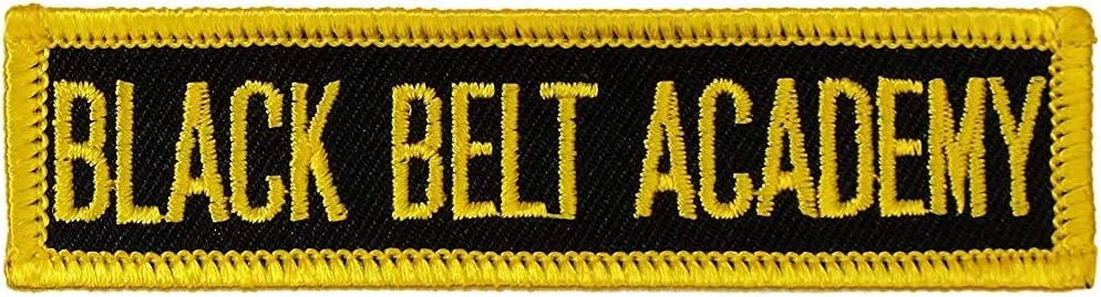 نشان گلدوزی هنرهای رزمی Playwell - نشان های شایستگی کودکان - وصله آکادمی کمربند مشکی