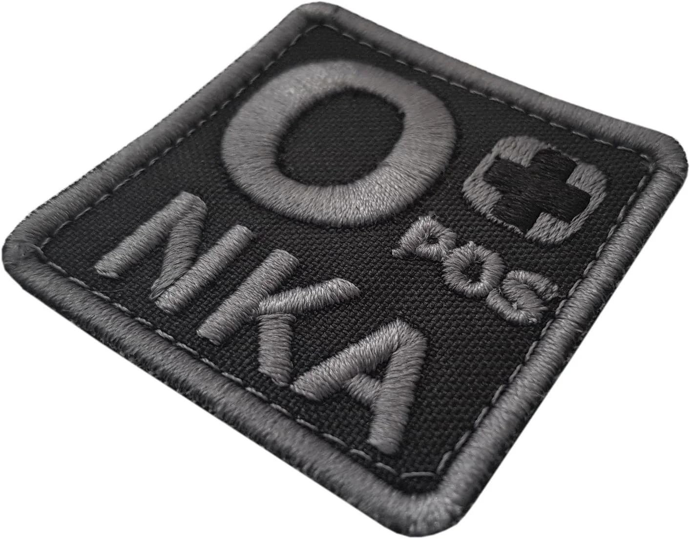 تکه دوزی گلدوزی شده نوع خون ACU O POS O+ NKA با بست چسبی