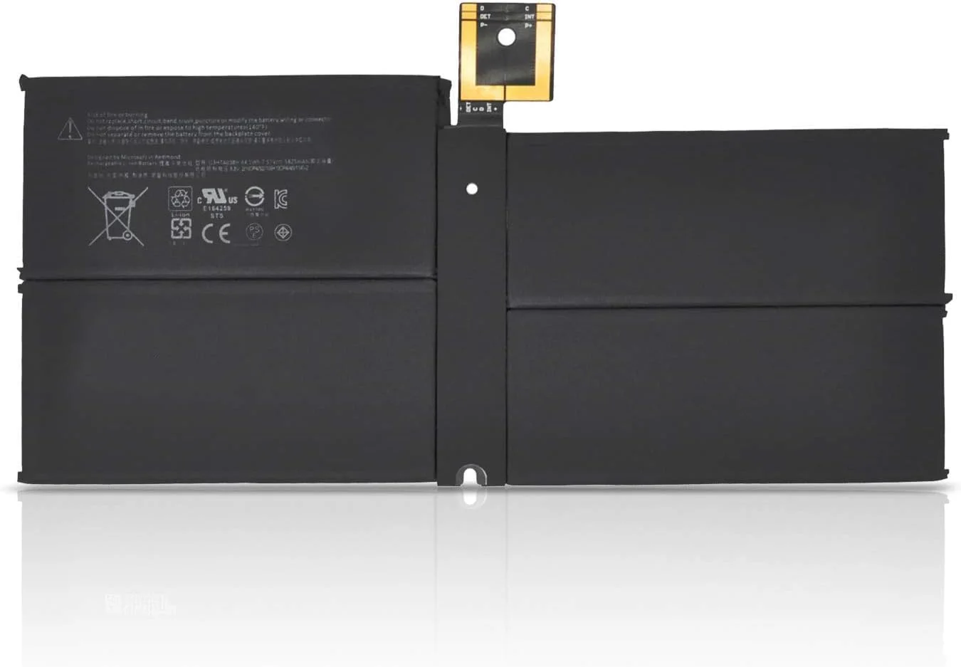 باتری مدل G3HTA038H سازگار با تبلت مایکروسافت Surface Pro 5 سری 1796 مدل DYNM02 2(1ICP4/52/108+1ICP4/45/114)-2 با ظرفیت 44.1WH و ولتاژ 7.57V و توان 5825mAh