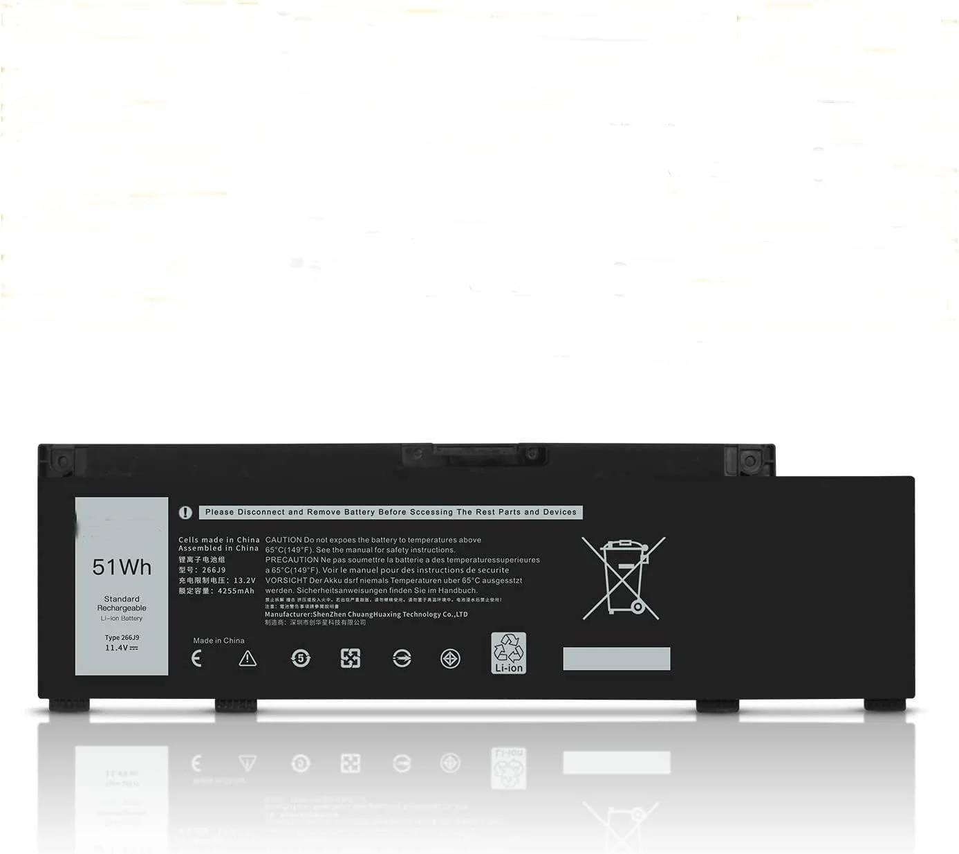 باتری تبلت DYNK01 G3HTA036H سازگار با Microsoft Surface 1 نسل 1 مدل 1769 سال 2017، Surface Book 1782/1769، Surface 2 نسل 2 مدل 2-LQN-00004 KSR-00001 DAG-00003 با توان 45.2Wh/5970mAh و 4 سلول