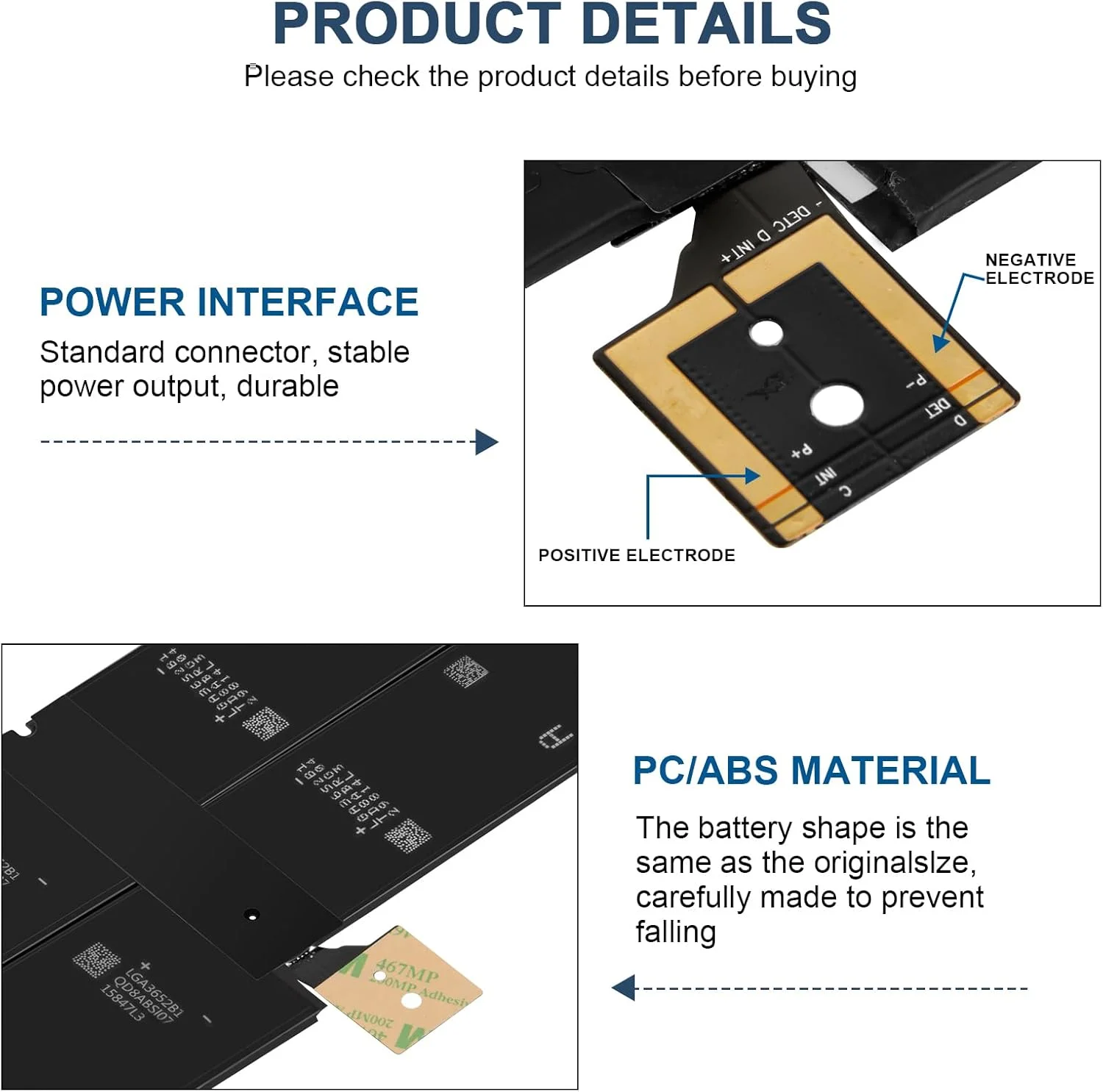 باتری G3HTA038H DYNM02 برای مایکروسافت سرفیس پرو نسل 5 (مدل 1796، 2017)، سرفیس پرو 6 (مدل 1807/1809/1796، سری تبلت 2018) 12.3 اینچ 2 در 1، Core i5 i7 m3