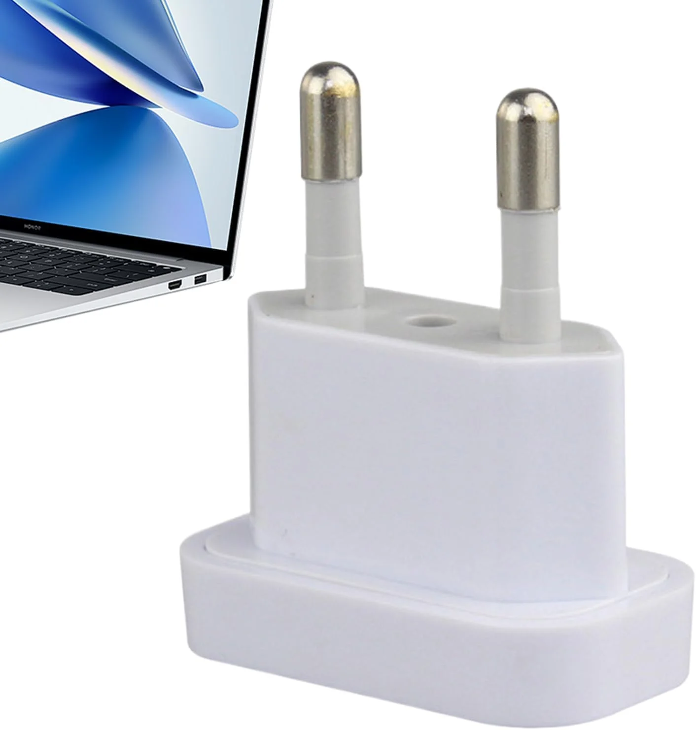 تبدیل دوشاخه آمریکایی به اروپایی - مبدل شارژر قابل حمل | آداپتور دوشاخه مسافرتی برای سشوار، دوربین، لپ تاپ، تلفن، تحصیل در خارج از کشور، کوله پشتی، هتل، فرودگاه