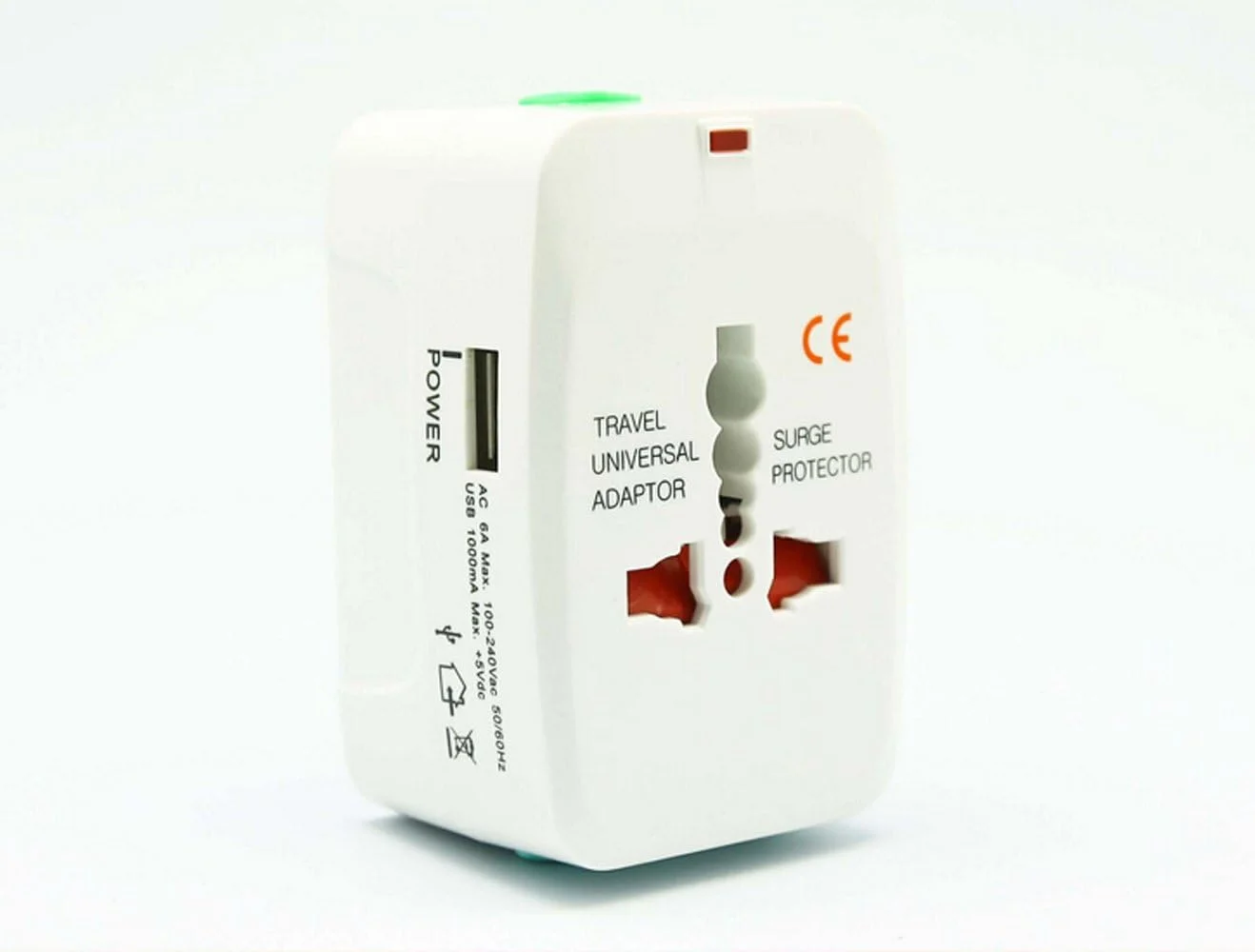 آداپتور شارژر دیواری جهانی با پورت شارژ USB برای ایالات متحده آمریکا، اروپا، انگلستان، استرالیا