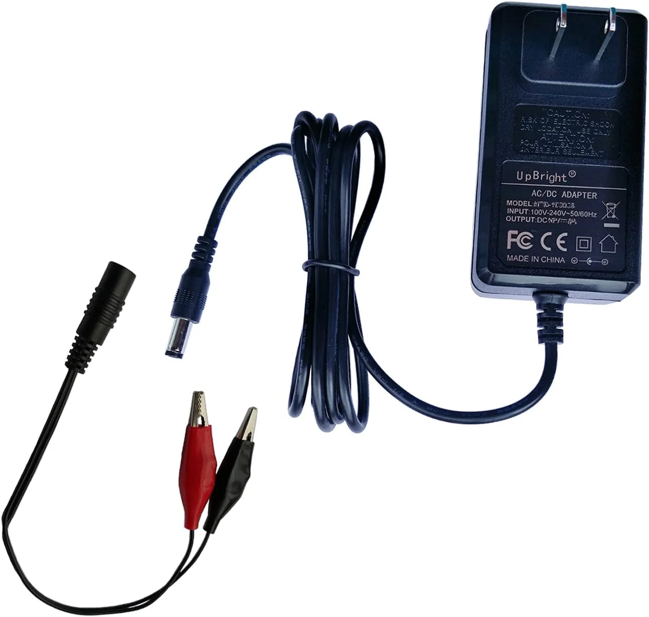 آداپتور AC/DC آپ‌برایت 16.8 ولت با گیره های سوسماری، شارژر هوشمند سازگار با باتری لیتیوم-یون 14.8 تا 16.8 ولت 4S 30 وات 2 آمپر 2.5 آمپر، نگهدارنده شارژر باتری لیتیومی LiPo DC-16820 DC16825