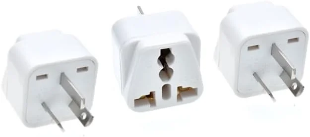 تبدیل دوشاخه یونیورسال به نوع I [بسته 3 عددی] – مناسب برای استرالیا، چین، نیوزیلند، آرژانتین و غیره