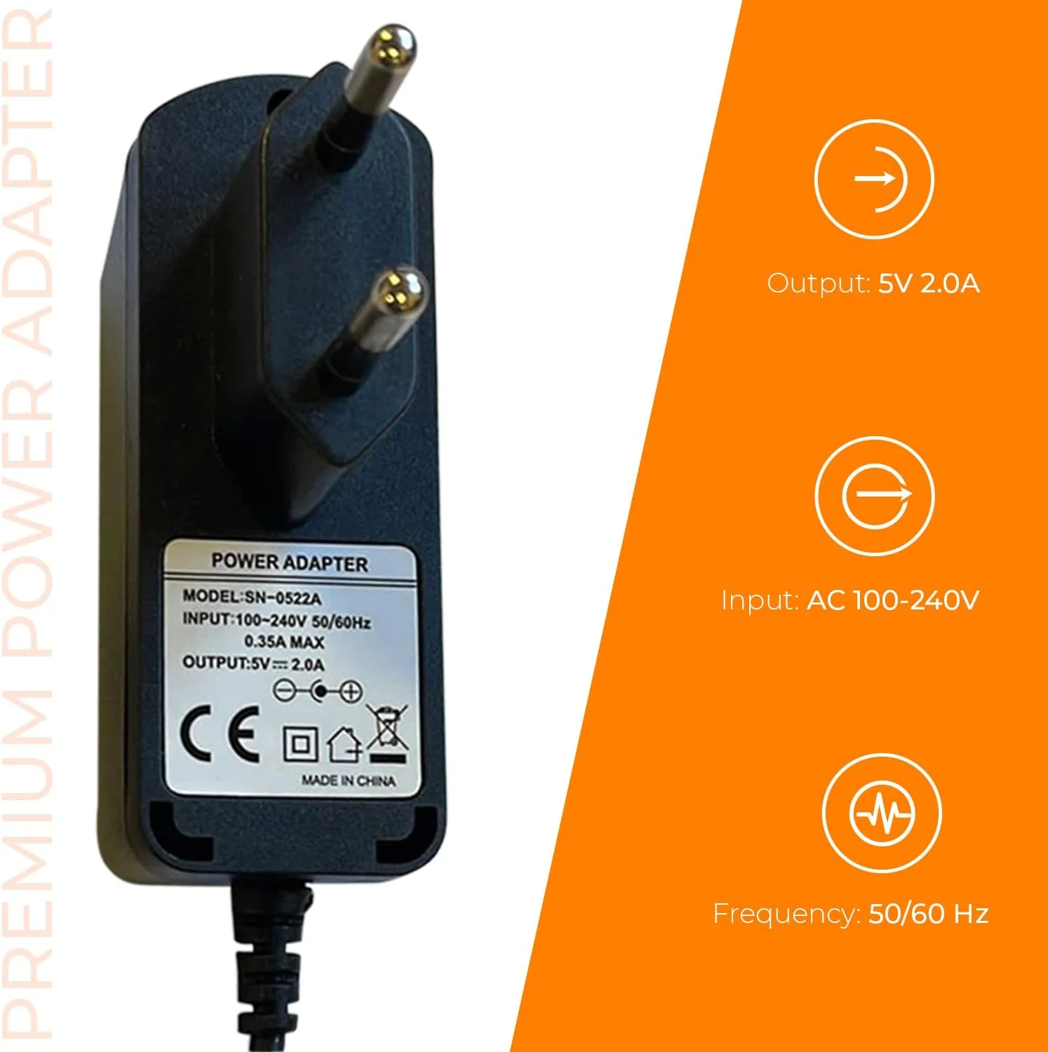 منبع تغذیه یونیورسال Leyf، ۵ ولت DC ۲ آمپر، AC ۱۰۰-۲۴۰ ولت ۵۰/۶۰ هرتز، آداپتور، منبع تغذیه پلاگین، آداپتور برق / طول کابل ۱۱۵ سانتی متر (جک ۵.۵ – ۲.۵ میلی متر) سازگار با تی وی باکس، نوار LED، روتر، دوربین منبع تغذیه یونیورسال Leyf، ۵ ولت DC ۲ آمپر، AC ۱۰۰-۲۴۰ ولت ۵۰/۶۰ هرتز، آداپتور، منبع تغذیه پلاگین، آداپتور برق / طول کابل ۱۱۵ سانتی متر (جک ۵.۵ – ۲.۵ میلی متر) سازگار با تی وی باکس، نوار LED، روتر، دوربین