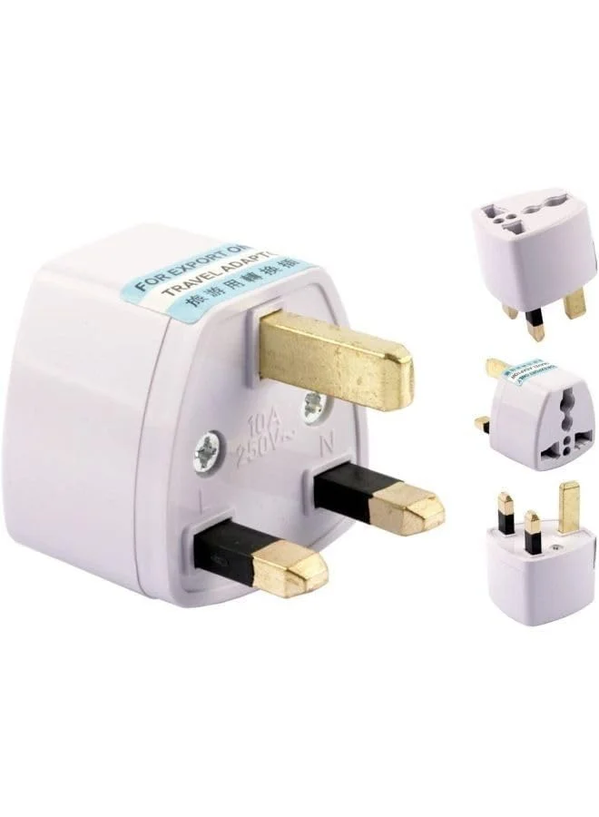 تبدیل دوشاخه برق جهانی EU/USA/AU به UK GB انگلستان، آداپتور مسافرتی چند رنگ Easylife-00032