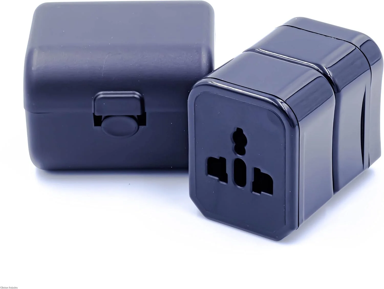 آداپتور برق بین المللی جهانی - دوشاخه مسافرتی ایالات متحده/انگلستان/اروپا/استرالیا، همه در یک پریز برق چند منظوره، آداپتور دوشاخه AC (مشکی)