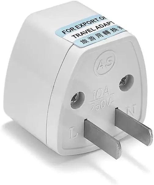 آداپتور برق جهانی نوع B، 2 پین، 10 آمپر، 1 عدد، مناسب برای استفاده در آمریکا و کانادا