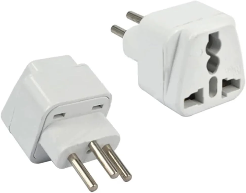 تبدیل ۳ پین ۱۰ آمپر جهانی به سوئیس، [۱ عدد]، قابل استفاده در سوئیس، لیختن اشتاین.