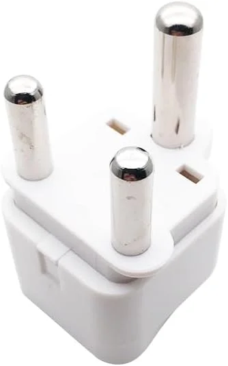 آداپتور دوشاخه جهانی به سه شاخه نوع M، 10 آمپر، مناسب برای آفریقای جنوبی، لسوتو، موزامبیک، نامیبیا، سوازیلند، زیمبابوه، سه شاخه بزرگ [تک]