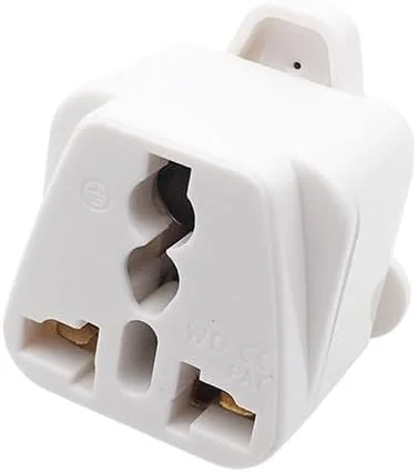 آداپتور دوشاخه جهانی به سه شاخه نوع M، 10 آمپر، مناسب برای آفریقای جنوبی، لسوتو، موزامبیک، نامیبیا، سوازیلند، زیمبابوه، سه شاخه بزرگ [تک]