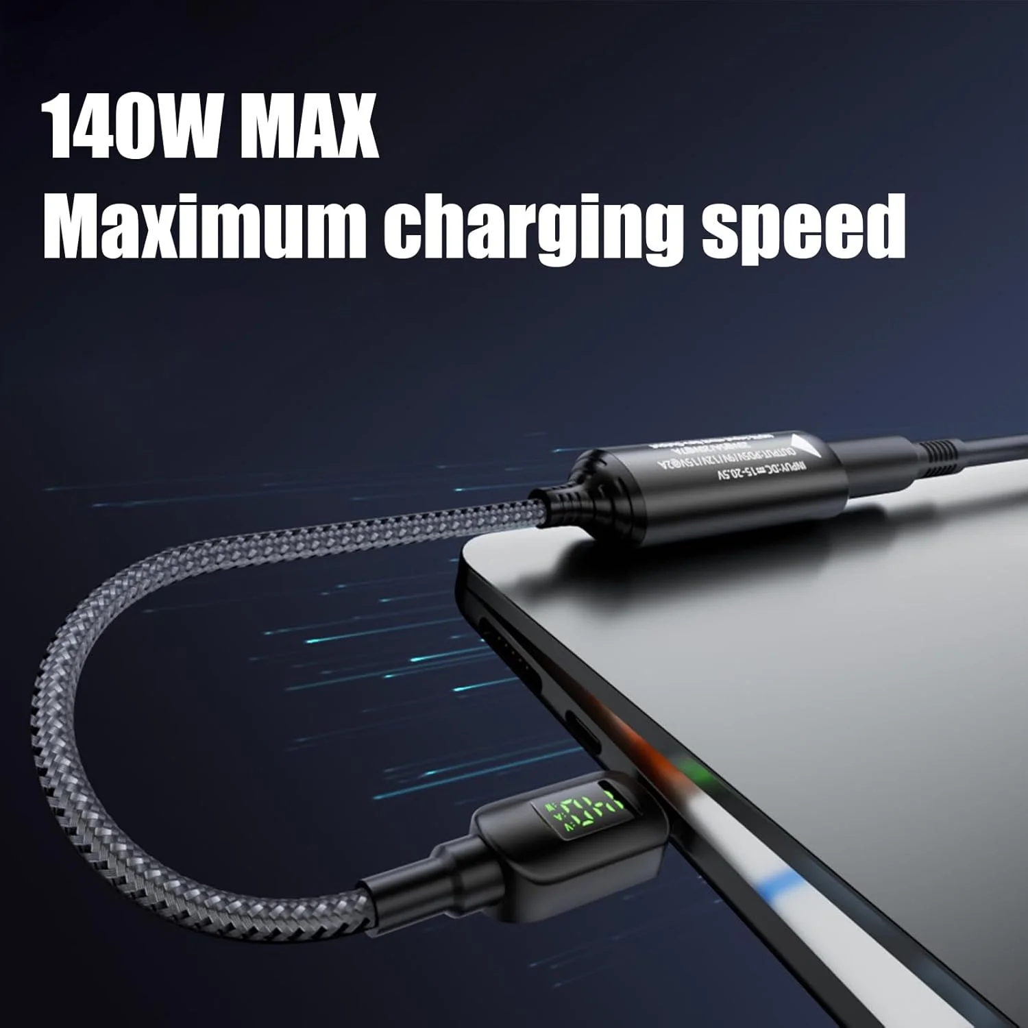 آداپتور DC به Type C، کانکتور شارژ 140 واتی - آداپتور پایدار PD برای دستگاه های الکترونیکی مسافرتی، لپ تاپ، تلفن همراه