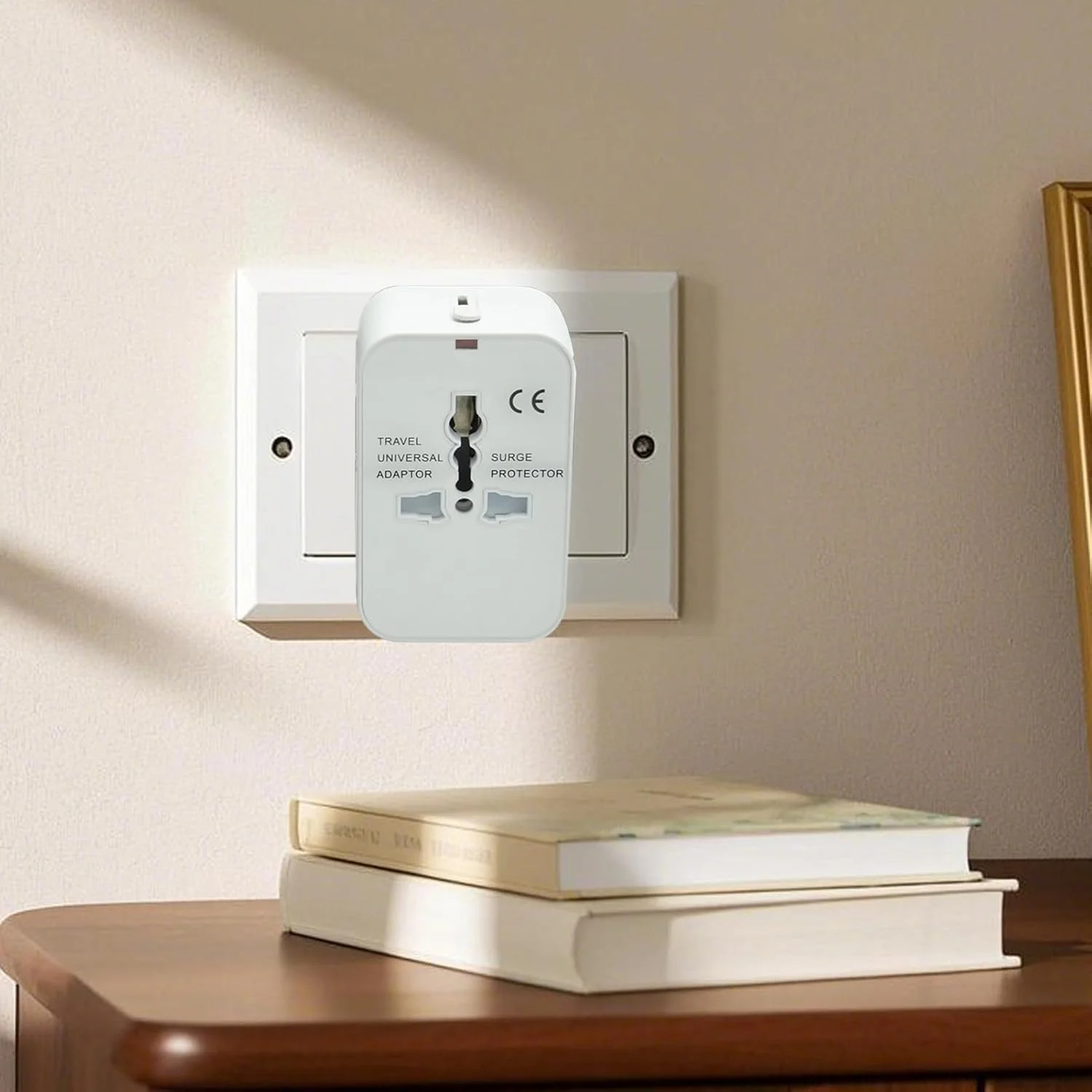 آداپتور مسافرتی - آداپتور محافظ برق قابل حمل، مبدل چند پورت سبک وزن با پورت های شارژ USB برای تلفن های همراه، لپ تاپ ها و لوازم کوچک