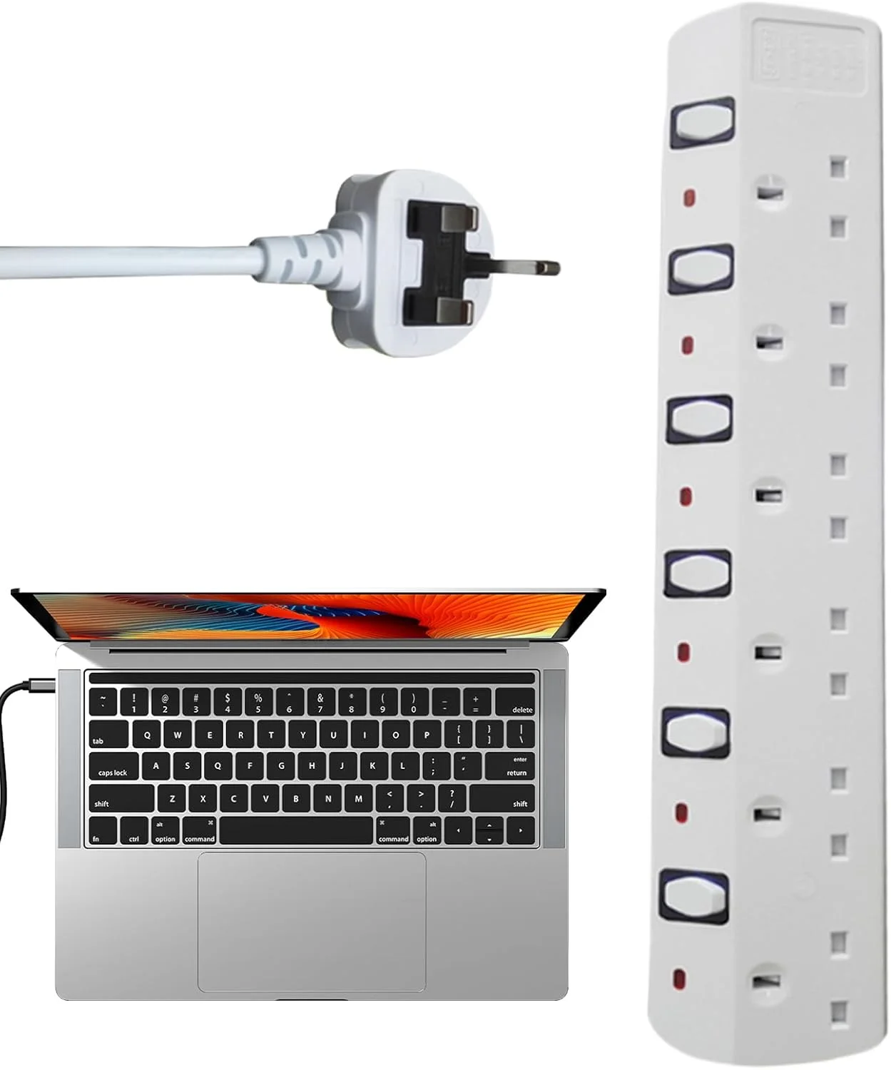 آداپتورهای مسافرتی - آداپتور دوشاخه مسافرتی جمع و جور بریتانیا، محافظت چندگانه و جمع و جور جهانی برای سفر، خانواده، دوستان و مسافران