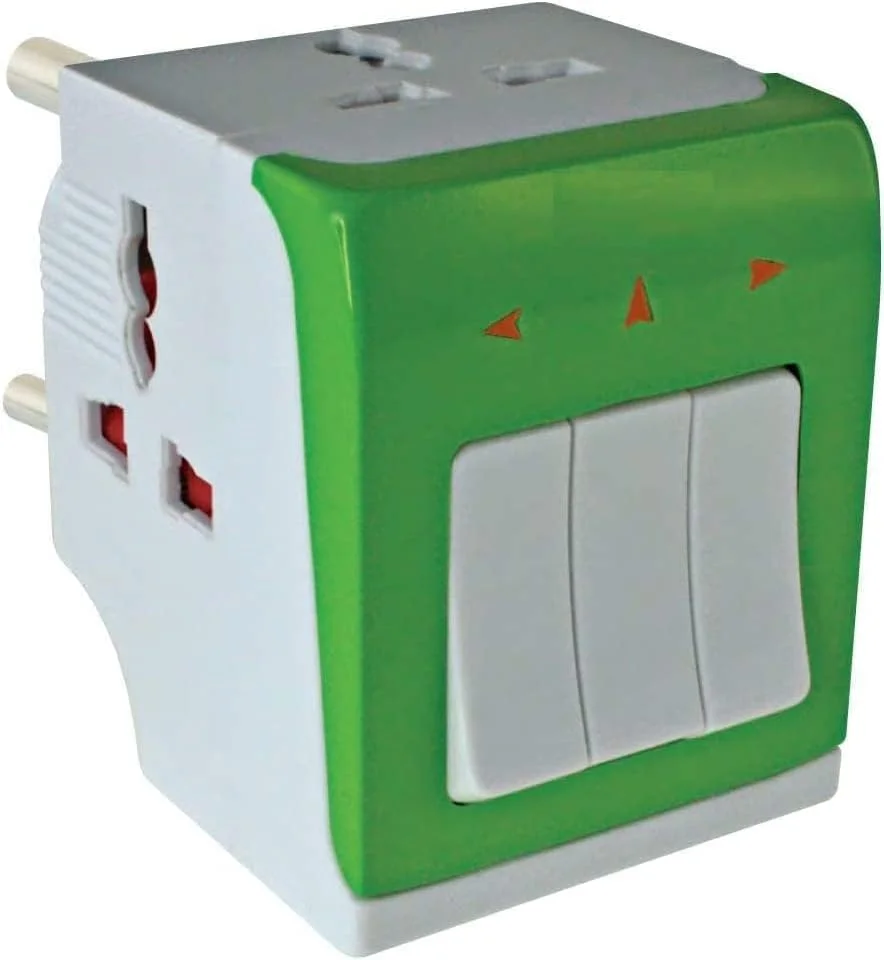 آداپتور مسافرتی 3 در 1 جهانی با کلیدهای جداگانه