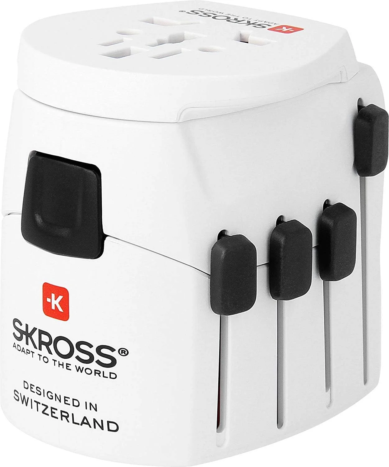 آداپتور مسافرتی جهانی SKROSS Pro با دوشاخه ارت دار، 1.103175، سایز واحد