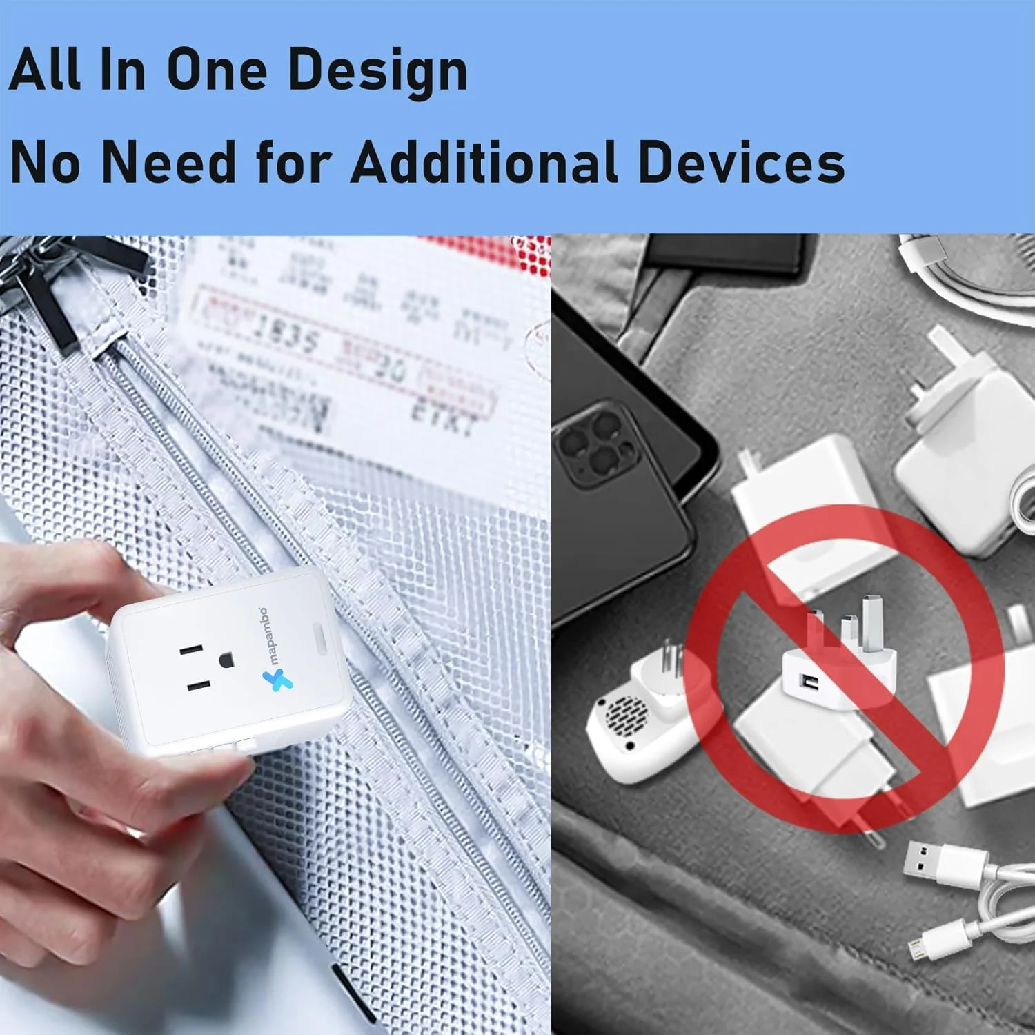 آداپتور برق مسافرتی کاهنده ولتاژ 220 ولت به 110 ولت Mapambo، آداپتور برق بین المللی برای سشوار با 3 پورت USB A و 1 پورت USB C، آداپتور جهانی دوشاخه US/UK/AU/IT/EU (سفید) آداپتور برق مسافرتی کاهنده ولتاژ 220 ولت به 110 ولت Mapambo، آداپتور برق بین المللی برای سشوار با 3 پورت USB A و 1 پورت USB C، آداپتور جهانی دوشاخه US/UK/AU/IT/EU (سفید)