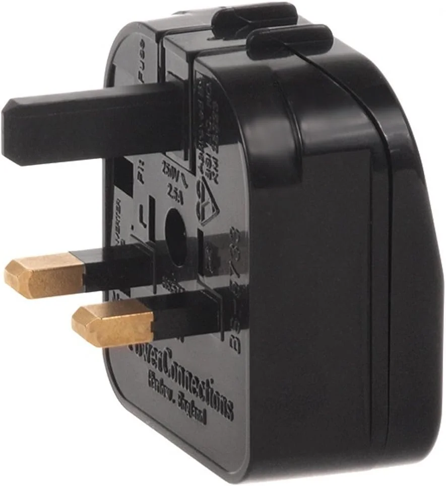 تبدیل دوشاخه برق EU به UK مکلین MCE71 دارای فیوز 5 آمپر و نشان CE تبدیل دوشاخه برق EU به UK مکلین MCE71 دارای فیوز 5 آمپر و نشان CE