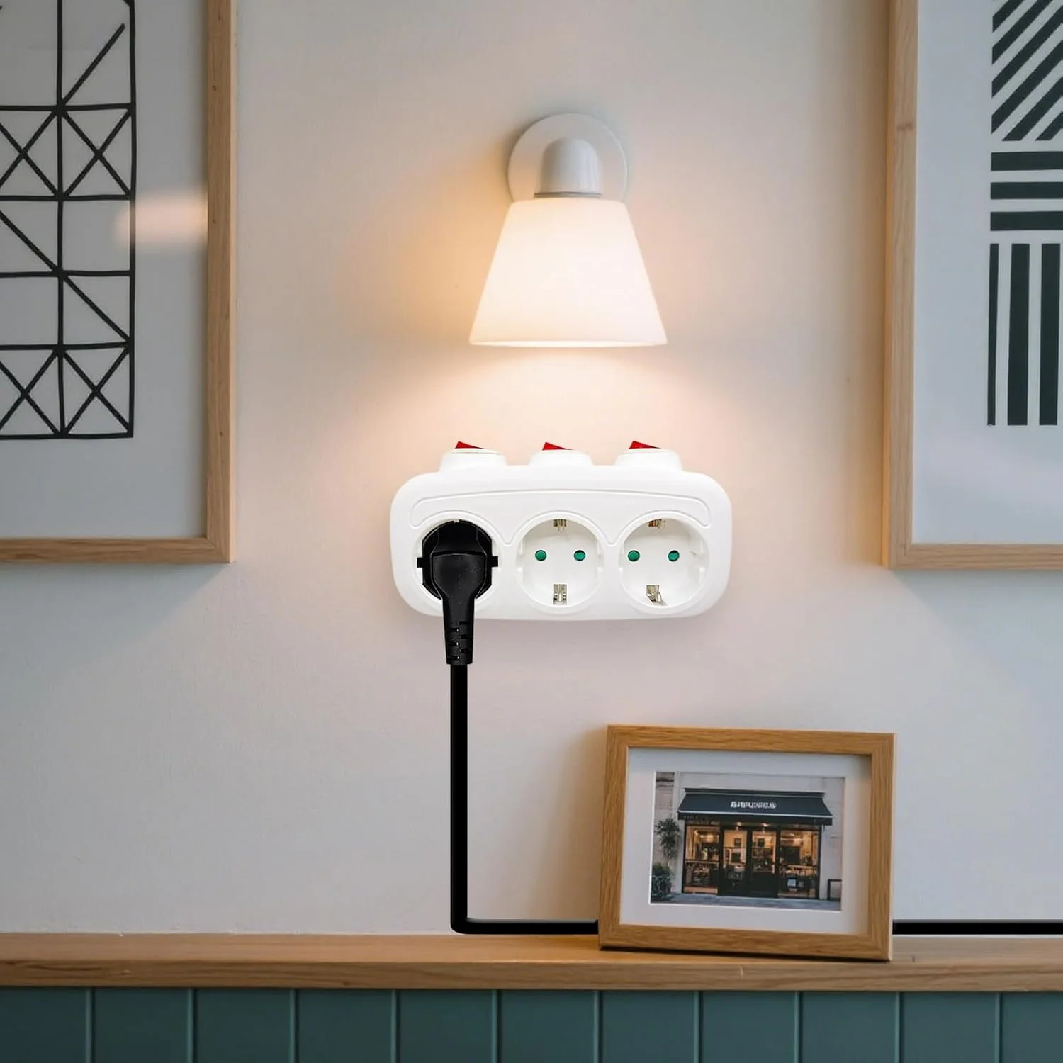 آداپتور اروپا، پریز برق گرد اروپایی | تبدیل کننده چند راهی 3 پورت، سوکت توسعه بین المللی برای اتاق خواب، اتاق نشیمن، آشپزخانه، مسافرت توریستی و تجاری آداپتور اروپا، پریز برق گرد اروپایی | تبدیل کننده چند راهی 3 پورت، سوکت توسعه بین المللی برای اتاق خواب، اتاق نشیمن، آشپزخانه، مسافرت توریستی و تجاری