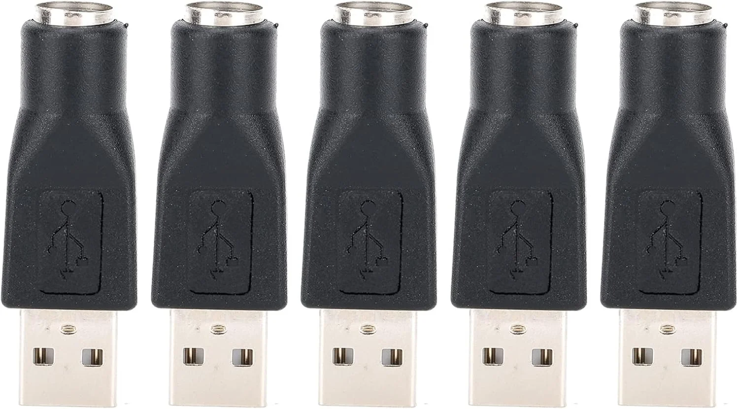 تبدیل کننده آداپتور PS/2 مادگی به USB نری بادوام برای کیبورد و ماوس، آداپتور خانگی Plug and Play