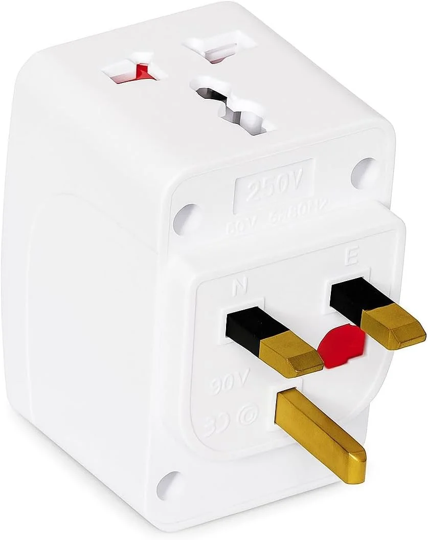 آداپتور چند شاخه 3 راهه، تبدیل جهانی دوشاخه - افزایش دهنده پریز برای لوازم آشپزخانه، دفتر، لپ تاپ، تلویزیون، روشنایی داخلی، تبدیل کننده دوشاخه ریش تراش، آداپتور برق با پریزهای متعدد