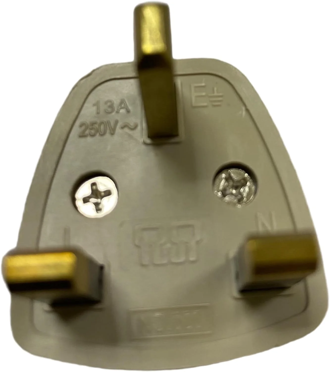 دو عدد تبدیل دوشاخه جهانی 13 آمپر/250 ولت - تبدیل برق سه پین بریتانیا برای استفاده در خانه، دفتر و مسافرت